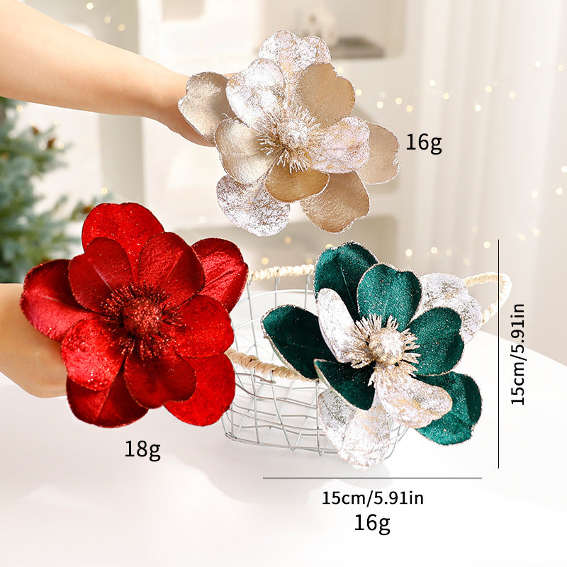 Christmas Flower Ornaments Christmas Tree Decorations